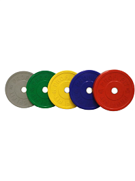 Диски для штанги каучуковые 2 штуки, цветные D51 мм PROFI-FIT