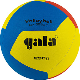 Мяч вол. GALA Training 230 12, BV5655S, р. 5, синт. кожа ПУ, клееный, бут. кам, сине-жёлт-крас